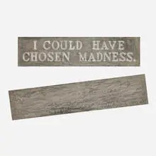 Joan Levinson, Madness (diptych), 1990, mixed media on wood panel