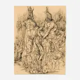Oscar Camilo de Las Flores, American Sleepyheads (a Lullaby), 2006, ink on paper