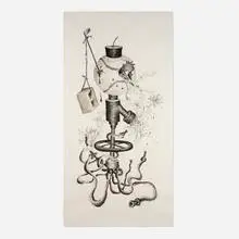 Mark Licari, Untitled (Baseball Bird), 1999, ink on paper