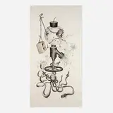 Mark Licari, Untitled (Baseball Bird), 1999, ink on paper