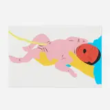 Kota Ezawa, Baby (from The History of Photography Remix series), 2005, cut paper collaged on paper