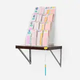 Kevin Landers, Lottery Shelf, 2005, Plexiglas, plastic, synthetic string, vinyl and ink on paper