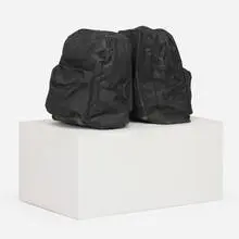 Luggage II by Hanna Liden, 2012, concrete, paint and wood, sold May 2026