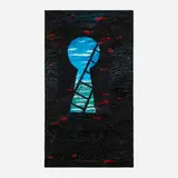 Derek Boshier, Keyhole, 1987, oil on canvas