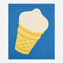 Maxwell Hendler, Cone, 1984, oil on canvas