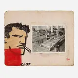 Robert Loughlin, Untitled, 2007, acrylic and collaged gelatin silver print on canvas board