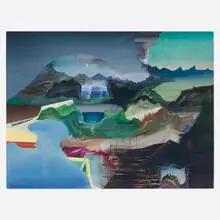 Elliott Green, Delphi, 2014, oil on linen laid to board