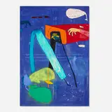 Marc Horowitz, The lights are out, and he is trying to sleep, 2015, oil stick, charcoal, acrylic and spray paint on canvas