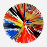 Circle Spin Painting by Damien Hirst, 2009, acrylic on paper, sold Mar 2026