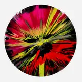 Circle Spin Painting by Damien Hirst, 2009, acrylic on paper, sold Mar 2026