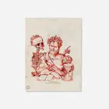 David Godbold, Merely Mortal, 2005, ink and computer print out on tracing paper laid over found notice
