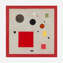 Loló Soldevilla, Untitled, c. 1955, mixed media on canvas laid to board