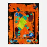 Joanne Greenbaum, Untitled, 2021, oil and Flashe on canvas collage