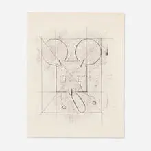 Claes Oldenburg, Notebook Page: Geometric Mouse, 1971, graphite on paper