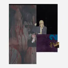 Darja Bajagic, Brittany Phillips as Lifelover, Susan Wright as Patricia Arquette (Stigmata), 2016, acrylic on canvas with cardboard and UV prints