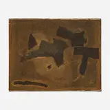Yutaka Ohashi, Untitled, 1960, watercolor and collage on paper laid to canvas