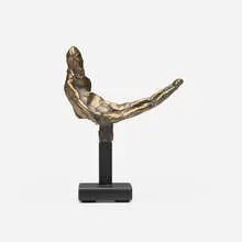 Nathan Oliveira, Reclining Nude, bronze, metal base