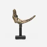 Nathan Oliveira, Reclining Nude, bronze, metal base