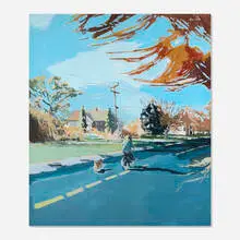 Robert Warren Dash, Sagg Main, Spring Shadows, 1975, acrylic on canvas