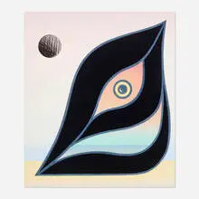Anthony Miler, Untitled, 2022, oil, acrylic and graphite on canvas in artist's frame