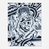 Geoffrey Bouillot, Portrait of Epione, 2022, acrylic on canvas