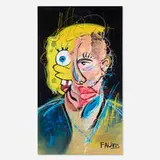 John Paul Fauves, It was not me (Homage to Francis Bacon), 2019, mixed media and acrylic on canvas