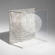 Jesús Rafael Soto, Espiral (from the Sotomagie series), 1967, screenprint on acrylic, aluminum