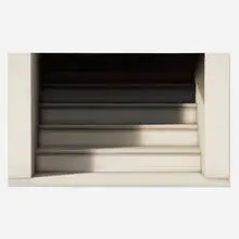 Eduardo Oliveira Cézar, Study of Light & Space-Steps, 1988, acrylic on canvas