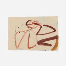 Suzan Frecon, Reds and Yellow Ochre, 2000, watercolor on Indian hemp paper