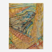 Uberto Bonetti, Varo Del Rex, 1931, graphite and mixed media on paper