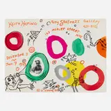 Keith Haring, Tony Shafrazi Gallery exhibition poster, 1988, lithograph in colors