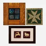 Pewabic Pottery, Collection of tiles, 1920-30, luster-glazed earthenware