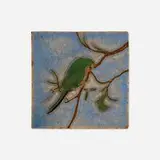 Van Briggle Pottery, Early tile with parrot in a tree