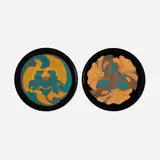 California Faience, Tiles, set of two