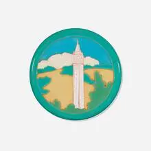 California Faience, UC Berkeley Campanile tile, c. 1920, glazed earthenware