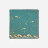 Grueby Faience Company, Tile with seagulls and waves