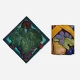 Rookwood Faience, Early architectural tiles with grapes, set of two