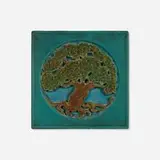 Rookwood Faience, Early and Rare Tree of Life architectural tile, c. 1912, glazed earthenware