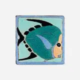 Solon and Schemmel Tile Company, Tile with fish, c. 1925, glazed earthenware