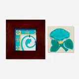 California Faience, Tiles, set of two