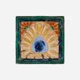 Frederick Hurten Rhead for Rhead Pottery, Rare classical relief tile, 1913-17, glazed earthenware