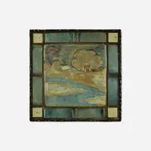 Laird Plumleigh Studios, Scenic tile, 2001, glazed earthenware