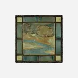 Laird Plumleigh Studios, Scenic tile, 2001, glazed earthenware