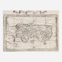Lorenz Fries, Orbis typus universalis iuxta hydrographorum traditionem exactissime depicta 1522 L.F, wood-engraving