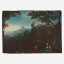 Francesco Trevisani, The Rest on the Flight into Egypt, oil on canvas