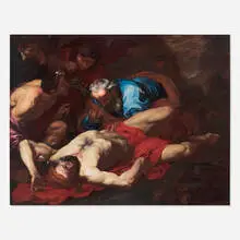 Giovanni Battista Langetti, The Good Samaritan, oil on canvas