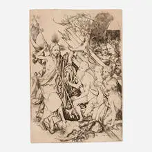 Martin Schongauer, Christ in Limbo (from The Passion of Christ), engraving