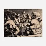 Jan Gillisz van Vliet, A Peasant’s Meal, 1633-35, etching
