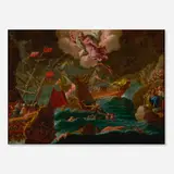Neapolitan School, God destroying a Turkish fleet