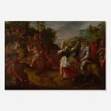 Bartholomeus Breenbergh, Bacchus and Gambrinus, oil on panel